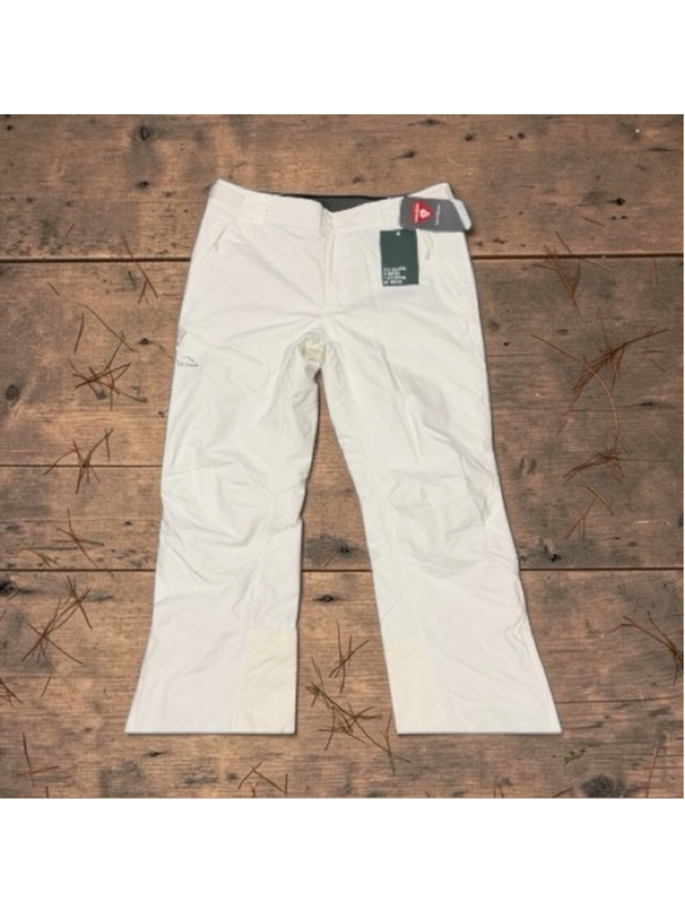 L.L. Bean Women's Wildcat Waterproof Insulated Snow Pants Bone Large
